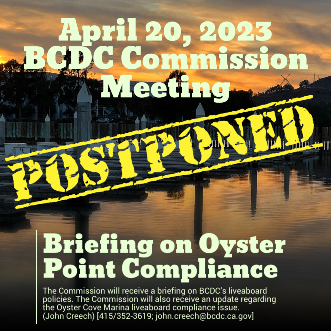 April 20, 2023 BCDC Commission Meeting - Call To Action - Postponed