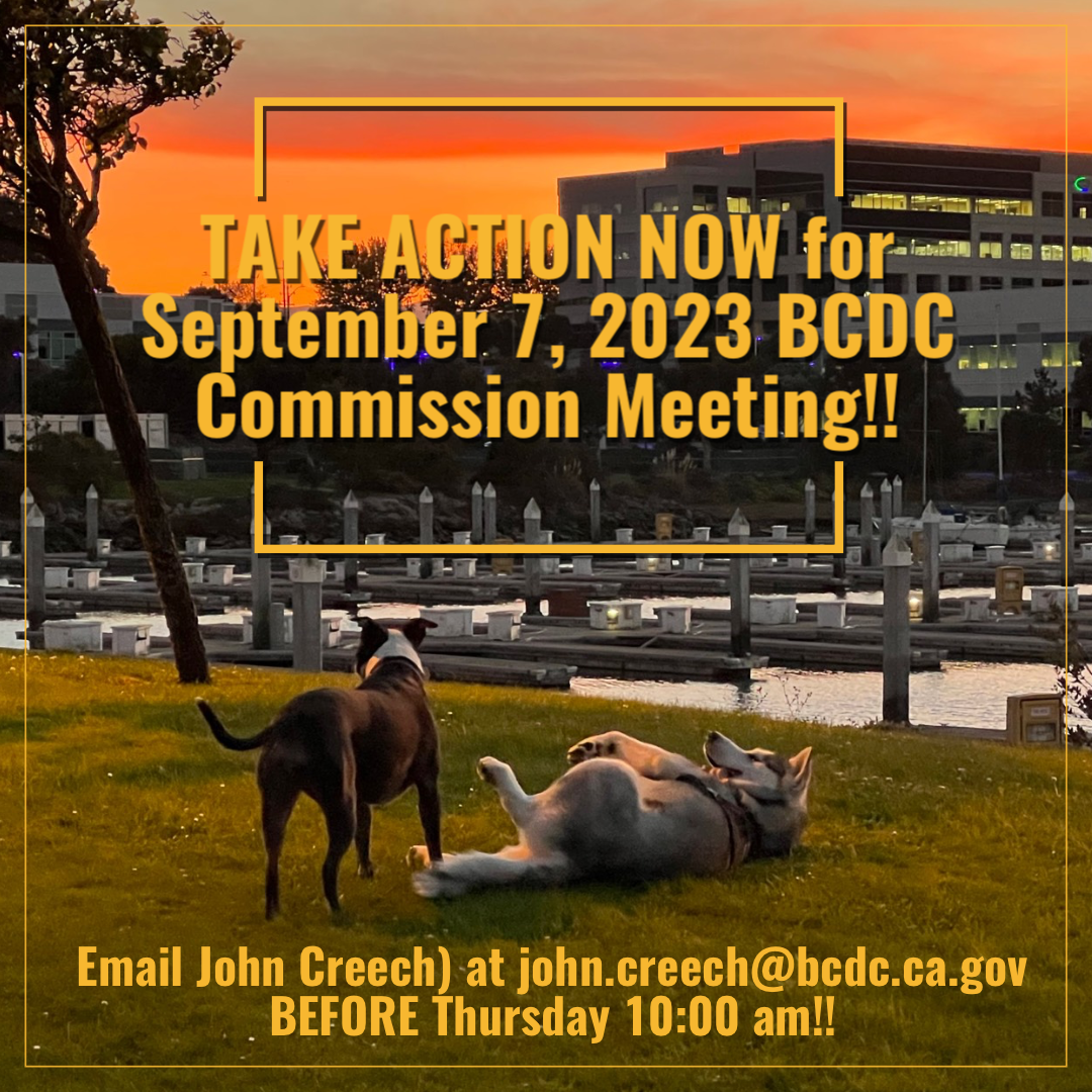 TAKE ACTION NOW for September 7, 2023 BCDC Commission Meeting!!